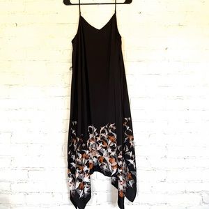 APT.9 black spaghetti strapped dress with birds